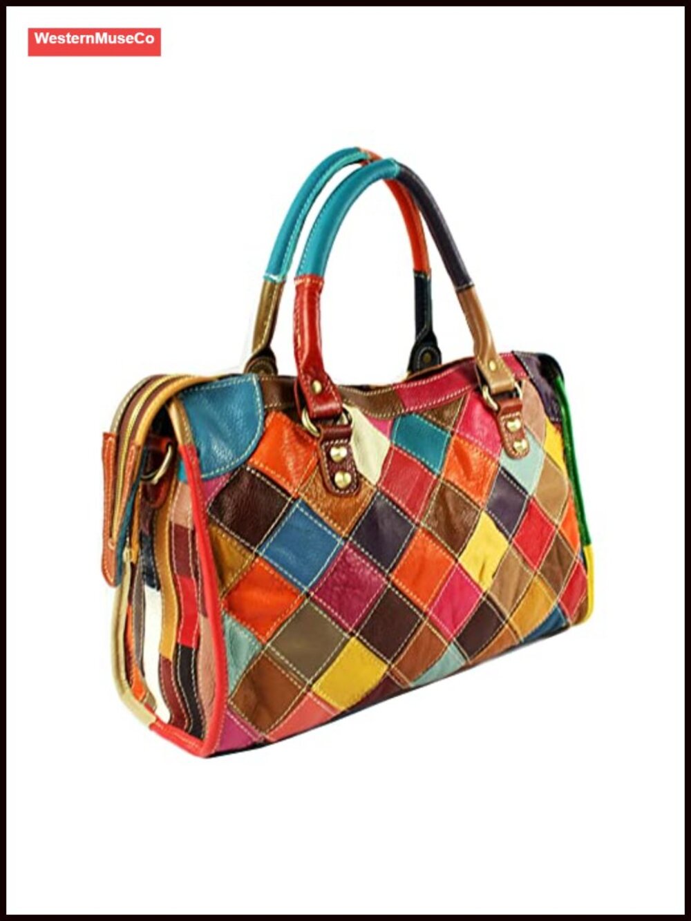 Genuine Leather Vintage Tote Bag Top Handle Satchel Crossbody Purse